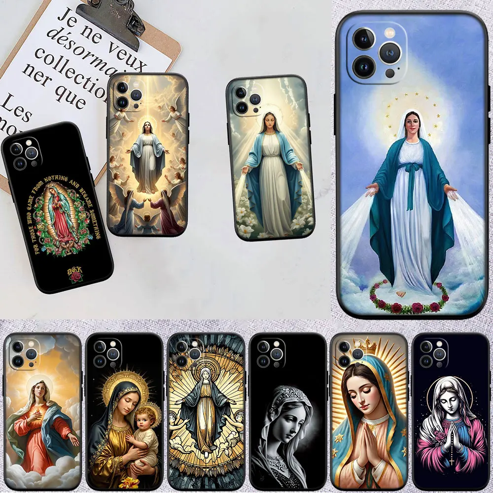 KH64 Virgen Maria Phone Case for Samsung Galaxy A11 A12 A13 A15 A52S A53 A55 A56 A70 A71 A72 A73 F06 F16 F56 S10 Plus S10e