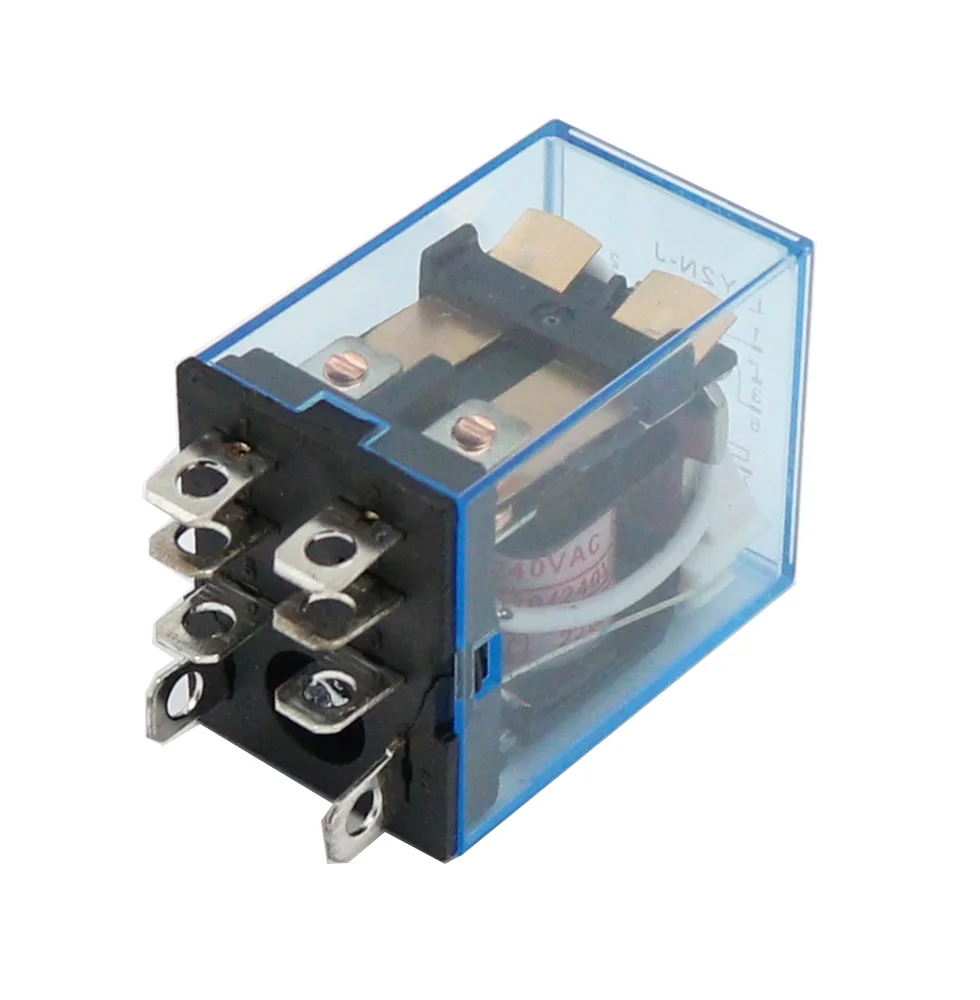 1pcs LY2NJ Electronic Micro Electromagnetic Relay LED Lamp 10A 8 Pins Coil DPDT DC12V 24V AC110V 220V