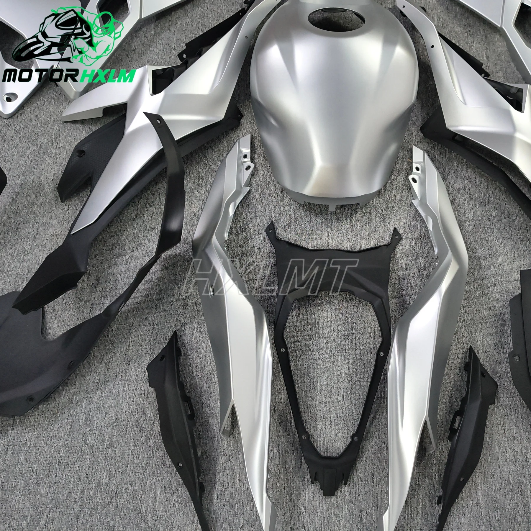 The ZXMT ABS Plastic Bodywork Full Fairing Kit For Kawasaki ZX-4R ZX4R ZX4R 19-23 Body Cover Shield
