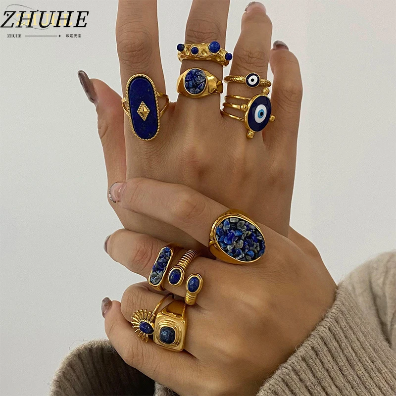 

Retro Ring Set Made Of Titanium Steel, Non-fading, Niche Design, Fashionable Jewelry Accessories