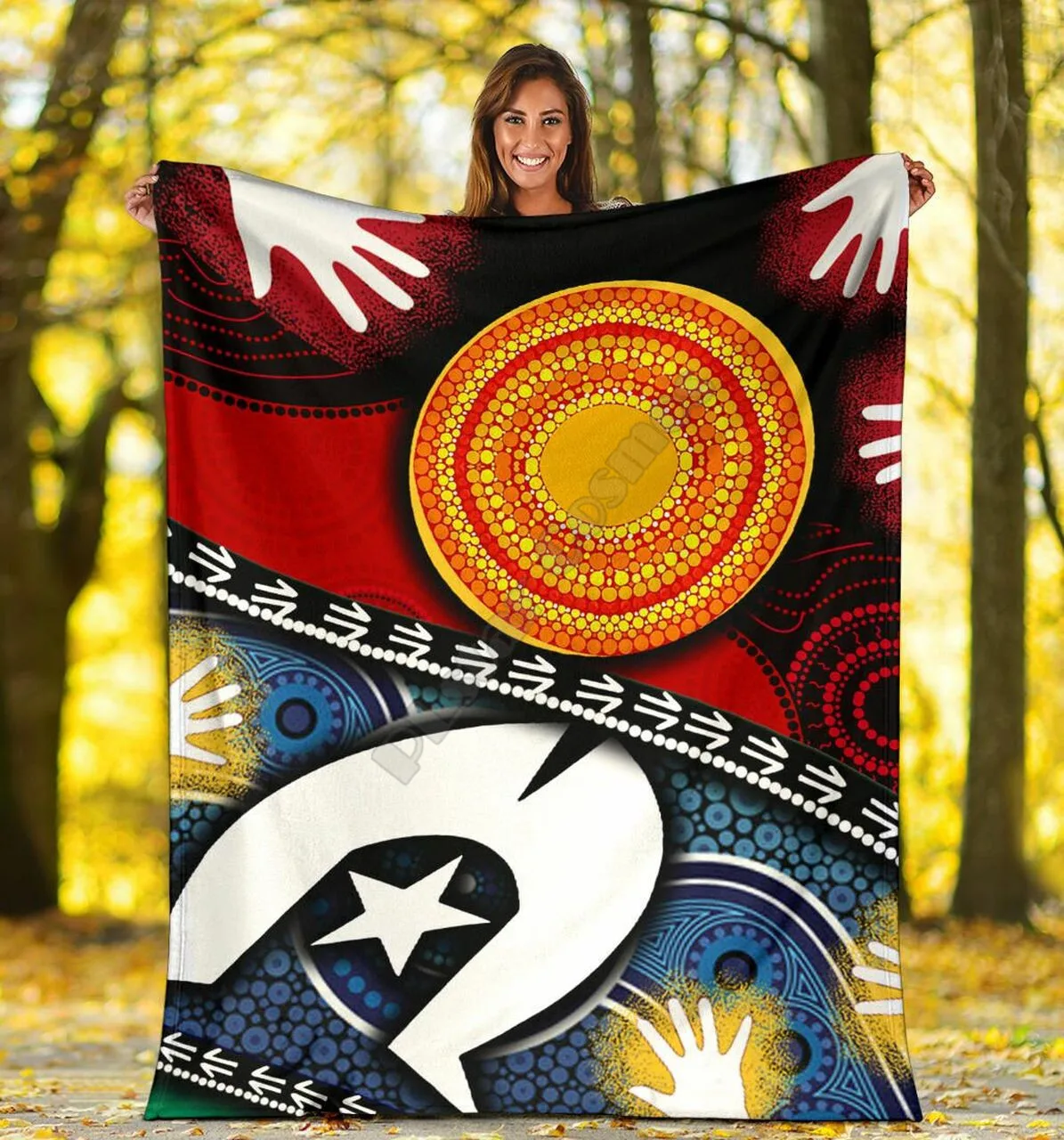 NAIDOC Aboriginal and Torres Strait Island Flags Flannel Blanket 3D print Blanket Kids Adult Soft Bed Cover Sheet Plush Blanket