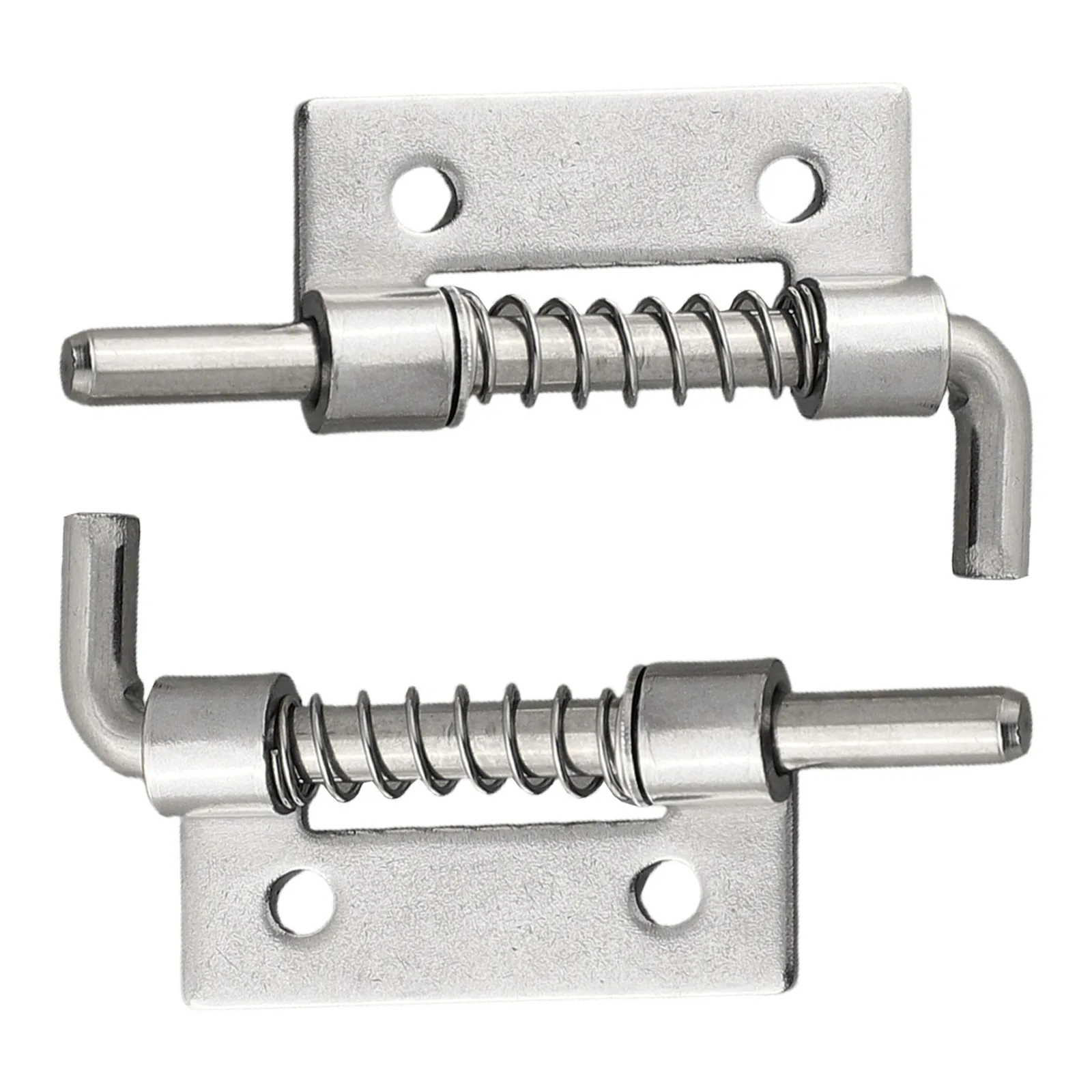 2pcs Spring Loaded Latches Security Bolt Latch Tone Door Cabinet Hinge For Household Hardware Security Bolt