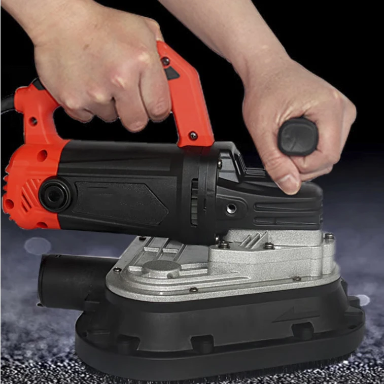 Cement Floor Grinder Concrete Artifact Hand-held Three-head Dust-free Grinder Rough Planer Small Floor Grinder
