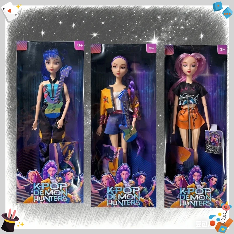 K-pop الشيطان هنتر فتاة مجموعة شخصية نموذج الفينيل صندوق أعمى لعبة جمع الديكور دمية كرتونية هدية عيد ميلاد الأطفال