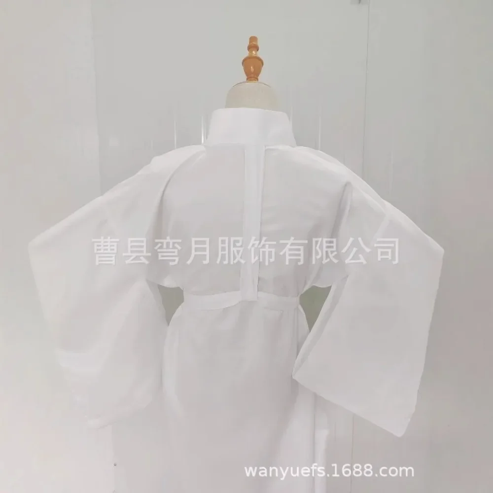 كيمونو صيفي من الحرير الجليدي من الداخل، عضلات مسامية ممتصة للعرق، قميص سفلي أبيض طويل على طراز الفستان #4