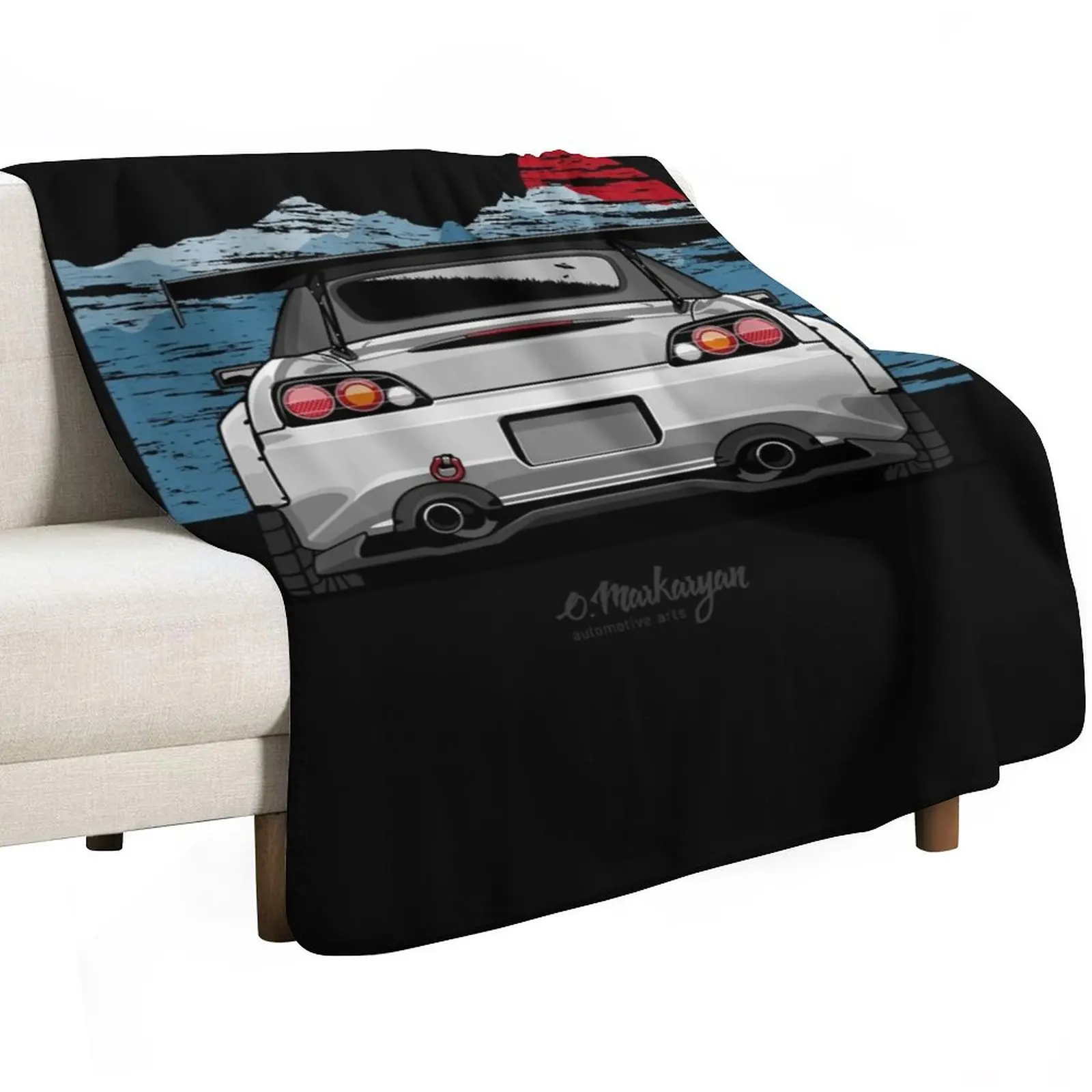 S2000 (white) Essential T-Shirt.png Throw Blanket Tourist Luxury Furry Warm Picnic Soft Plush Plaid Blankets