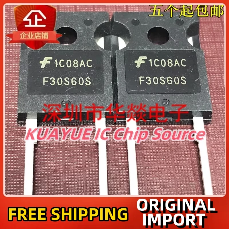 10PCS-30PCS/F30S60S FFH30S60S  TO-247-2 600V 30A/ Fast Shipping Quality Guarantee