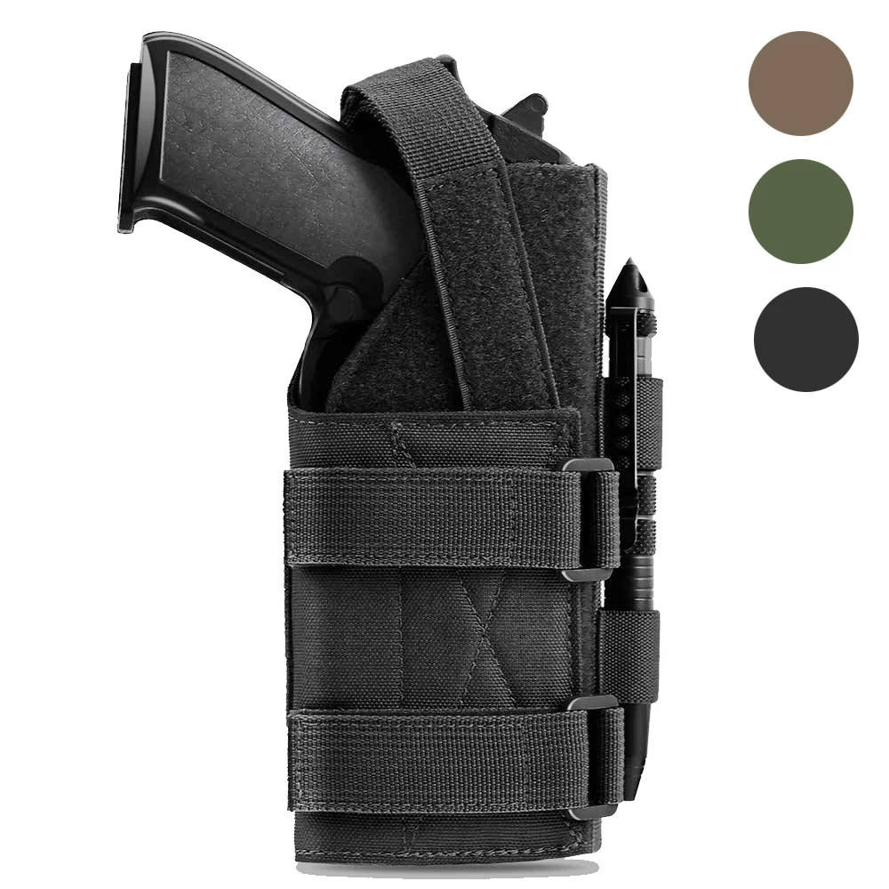 Gun Holster Molle Modular Belt Pistol Holster Pouch Gun Bag for Right Hand M9 1911 Glock 17 19 22 23 31 32 34 35