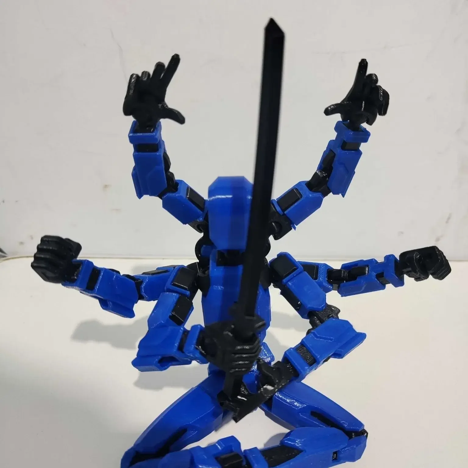 17CM Six Arms 3D Printed Mannequin Multi-Jointed Movable Robot 2.0 Toys Dummy 13 Figures Action Toy for Kids & Adults Game Gifts