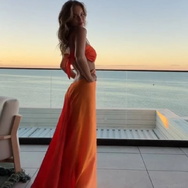 

Очаровательное градиентное ажурное платье на подтяжках в праздничном стиле, длинные платья нестандартной формы с открытой спиной, женские милые вечерние пляжные халаты в стиле бохо