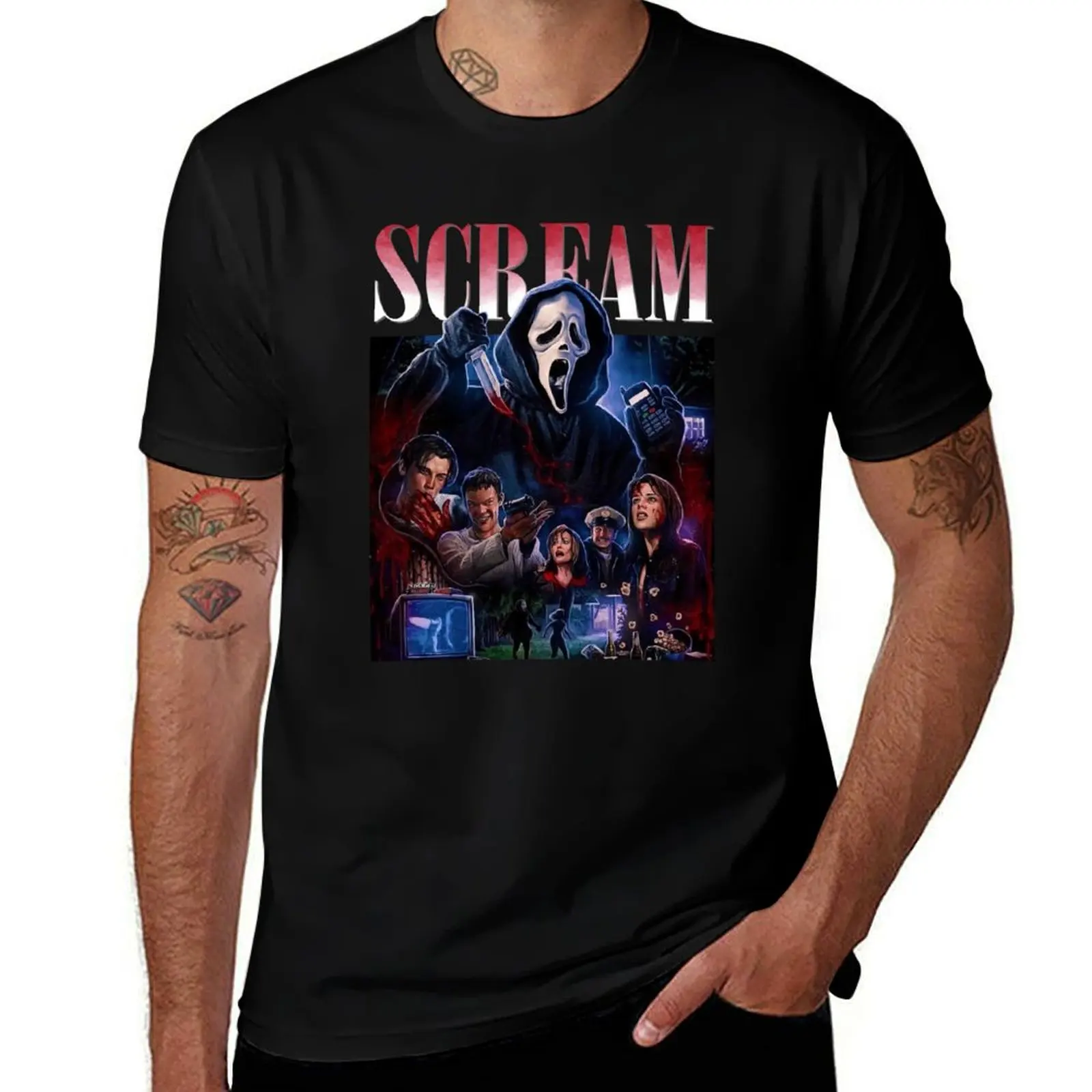 

Retro Horror Movie , Boo , Scary Film Swea, Vintage Halloween T-Shirt quick-drying topping sports fans men t shirts high quality