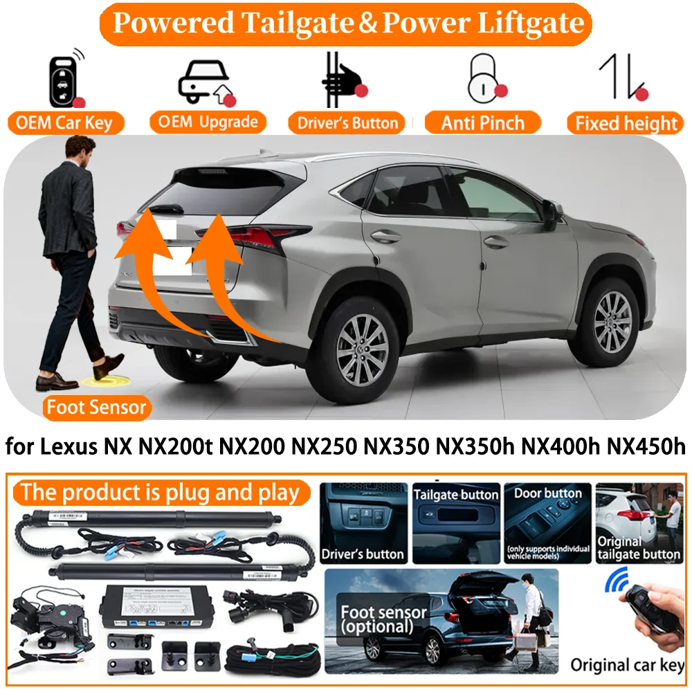 Car Smart Powered Tailgate system for Lexus NX NX200t NX200 NX250 NX350 NX350h NX400h NX450h Auto Electric Power Tailgate kit