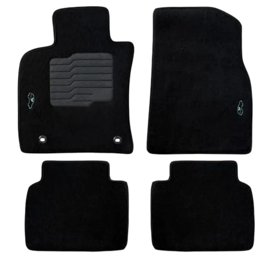 

Carpet Floor Mats Custom Fit for 2018-2024 Camry Front and Rear Set Black with Non-Slip Driver Heel Pad and Safety Locks