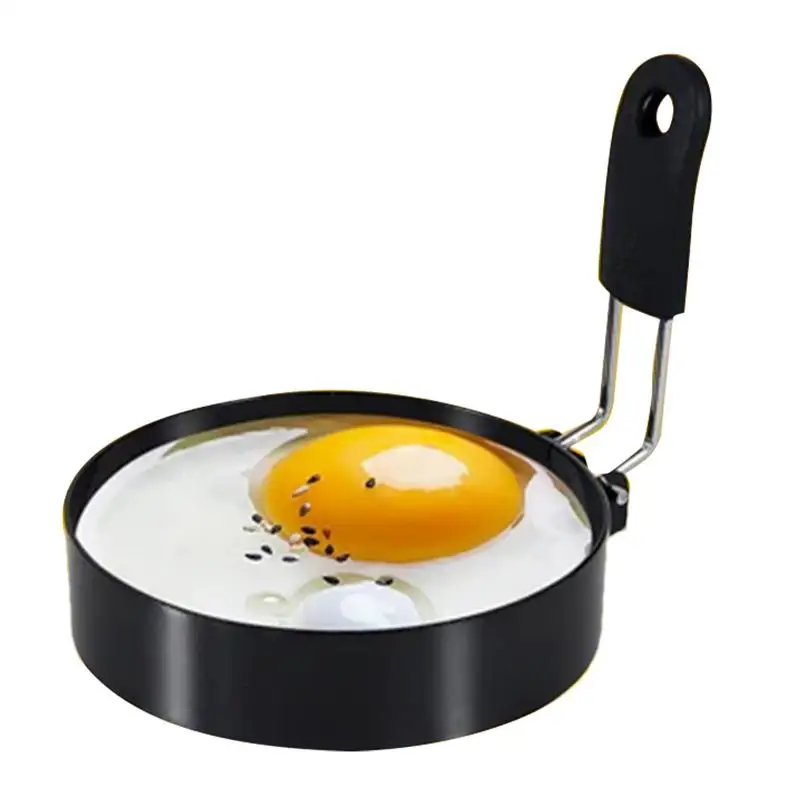 

Stainless Steel Egg Molds Anti-scald Egg Fried Ring Nonstick Round Pancake Mold Cooking Egg Mould For Frying Eggs Kitchen Tools