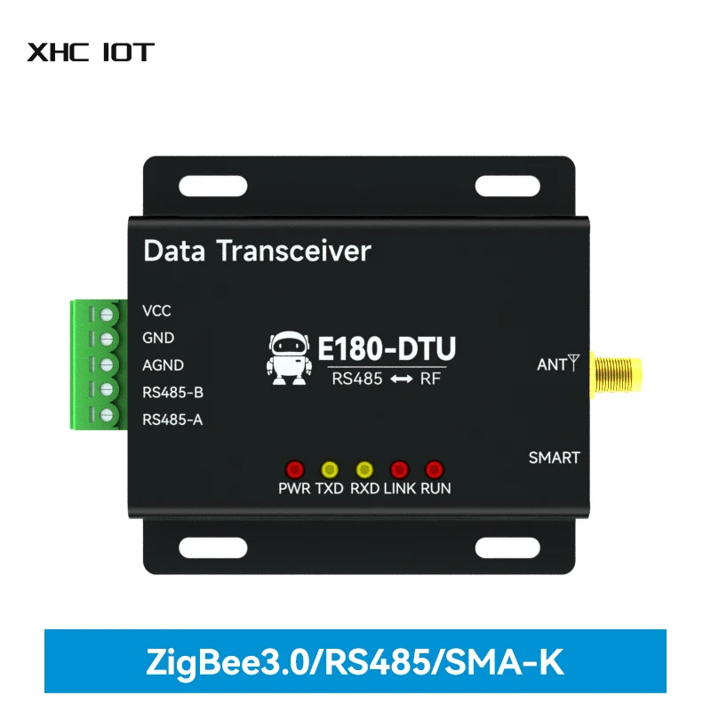 

EFR32MG1B Zigbee 3.0 Wireless Data Transmission Station XHCIOT E180-DTU(Z20-485) RS485 2dBm DC8 ~ 28V Zigbee Data Transceiver