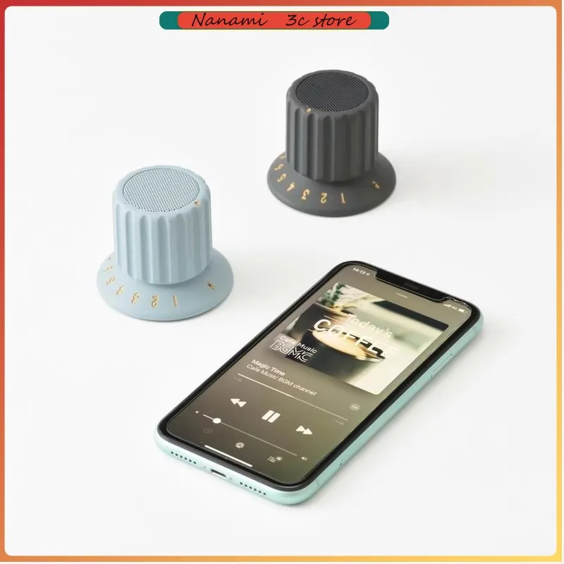 

Ручка громкости BRUNO, аудио, магнитная водонепроницаемая ручка, динамик, настоящая беспроводная стерео мини-портативная Bluetooth-колонка, усилитель DSP