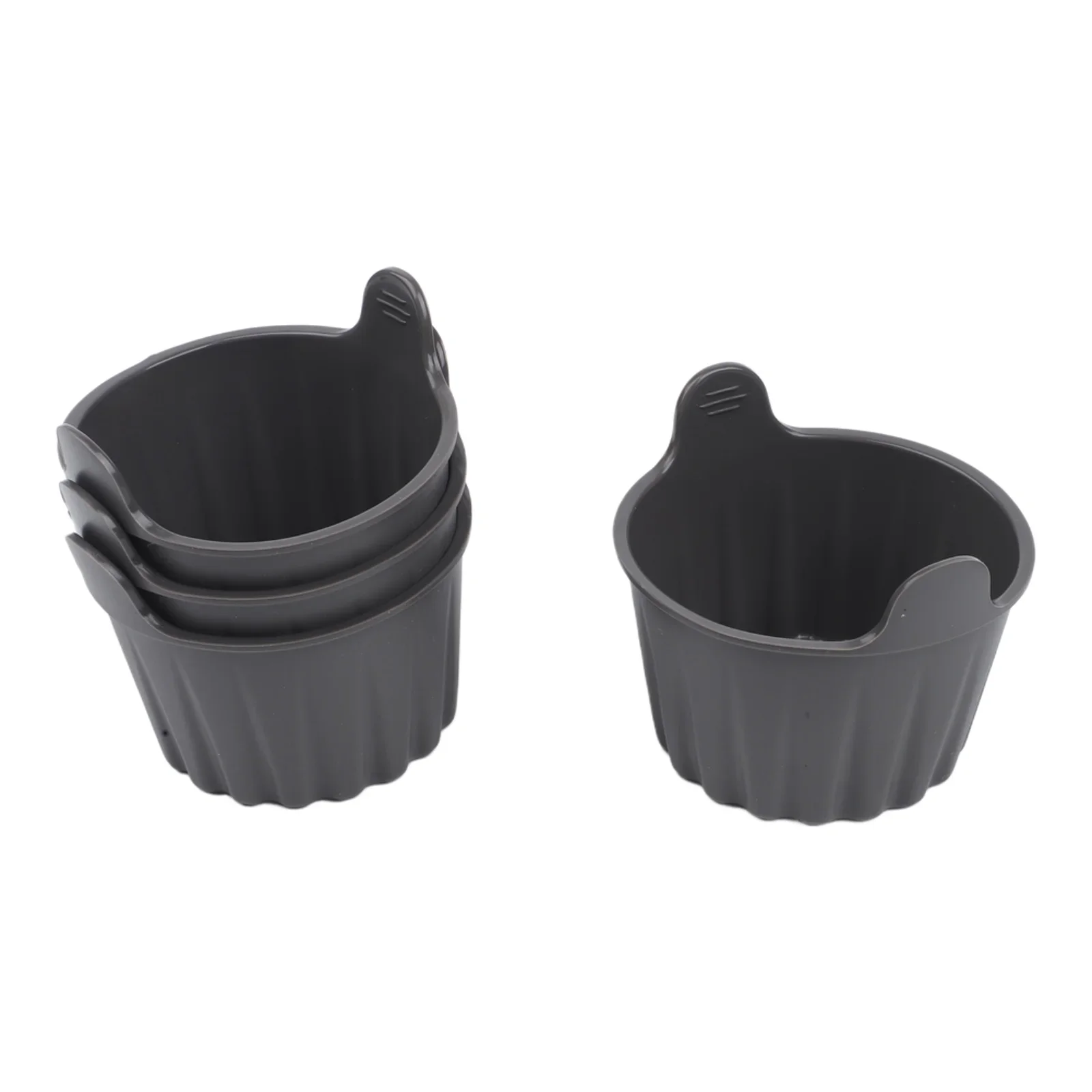 Baking Desserts Air Fryer Ramekins 8.8*8*7cm Easy-to-Use Lift Handles Effortless Removal Food-Safe Silicone For Cupcakes