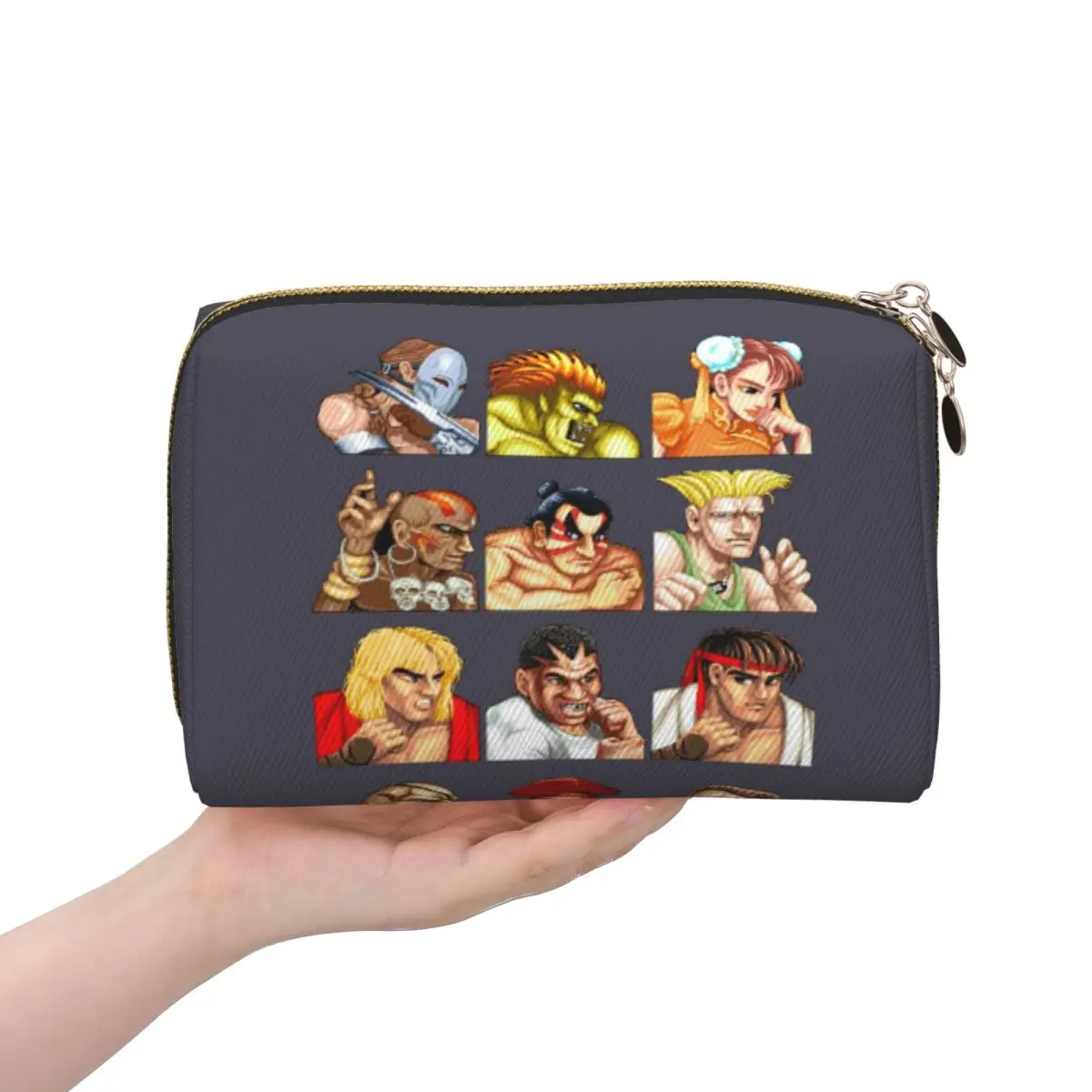 

Перегородчатые портреты Super Street Fighter, женские косметички, дорожный органайзер для макияжа, сумка для хранения туалетных принадлежностей, Dopp Kit Box