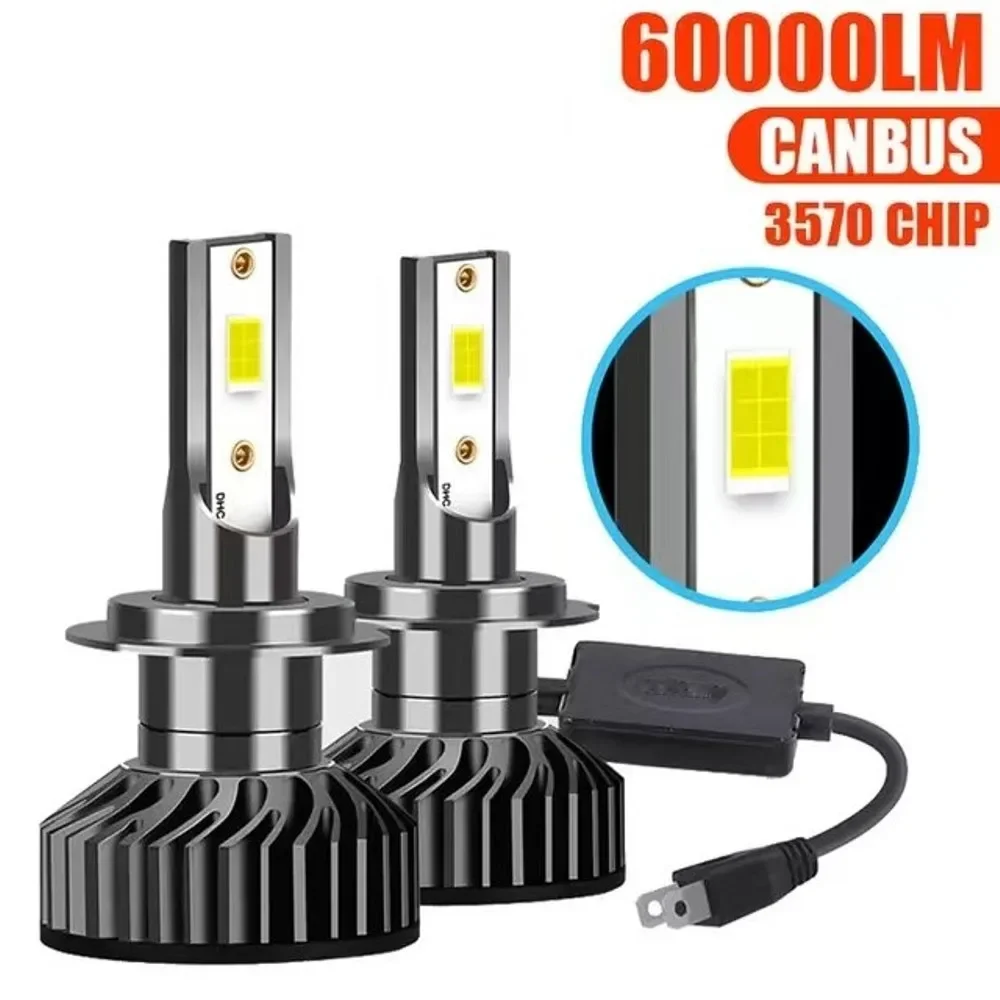 

Pop 2X H7 LED H4 Car Headlight Bulb 30000LM CSP3570 CSP1860 COB H1 H3 H8 H9 H11 9005 HB3 9006 HB4 9012 Light For Vehicle Auto CA