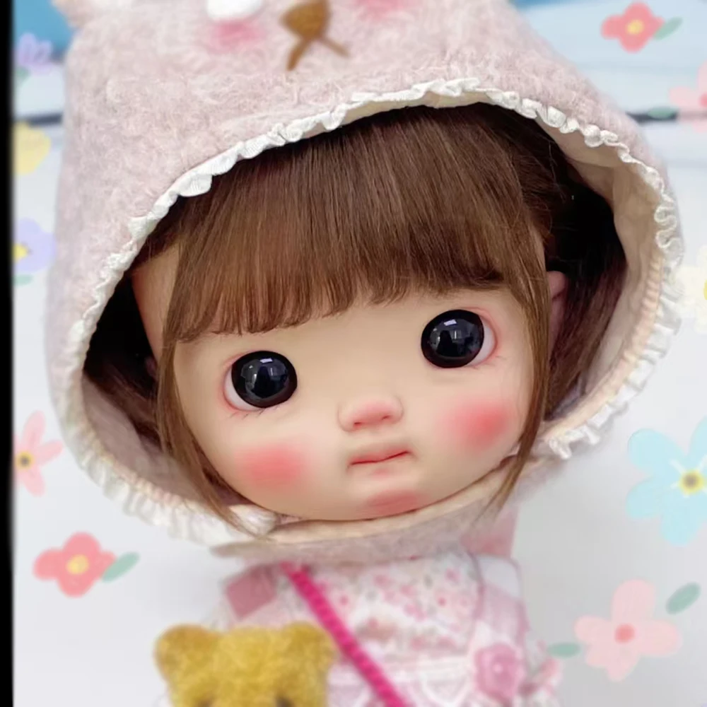 New 1/6 BJD Doll Big Head No Makeup Resin Material Lovely Doll No Makeup For Girl Doll Toys Gifts