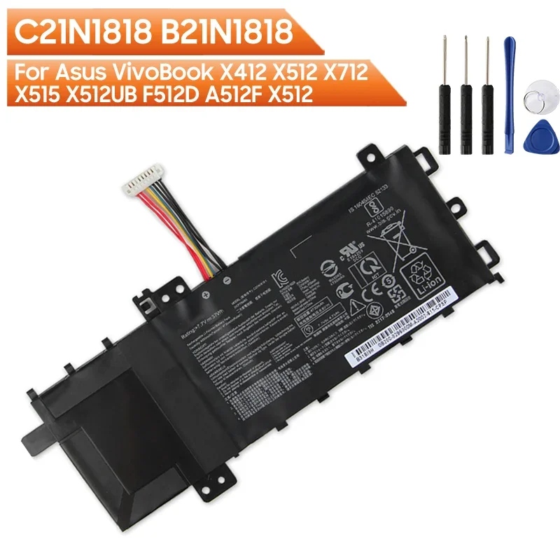 Original Replacement Battery C21N1818 B21N1818 For ASUS VivoBook X412 X712 X515 X512UB F512D A509FB A509FJ A509MA F515JA