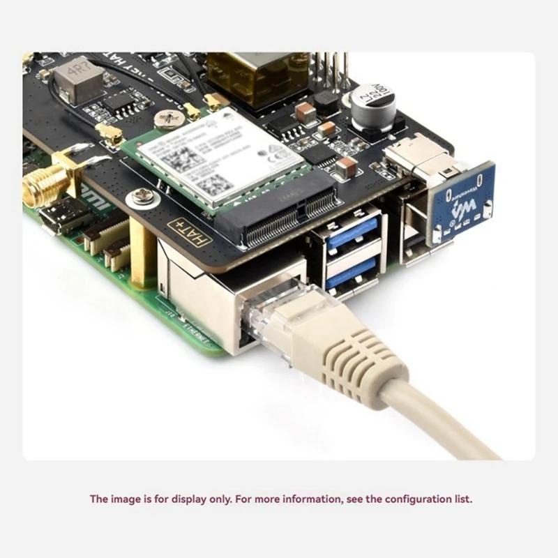 For Raspberry Pi 5 Pcie To M.2 E KEY With Poe HAT+ Expansion Board BE200 Tri-Band Wireless Network Card For RPI 5