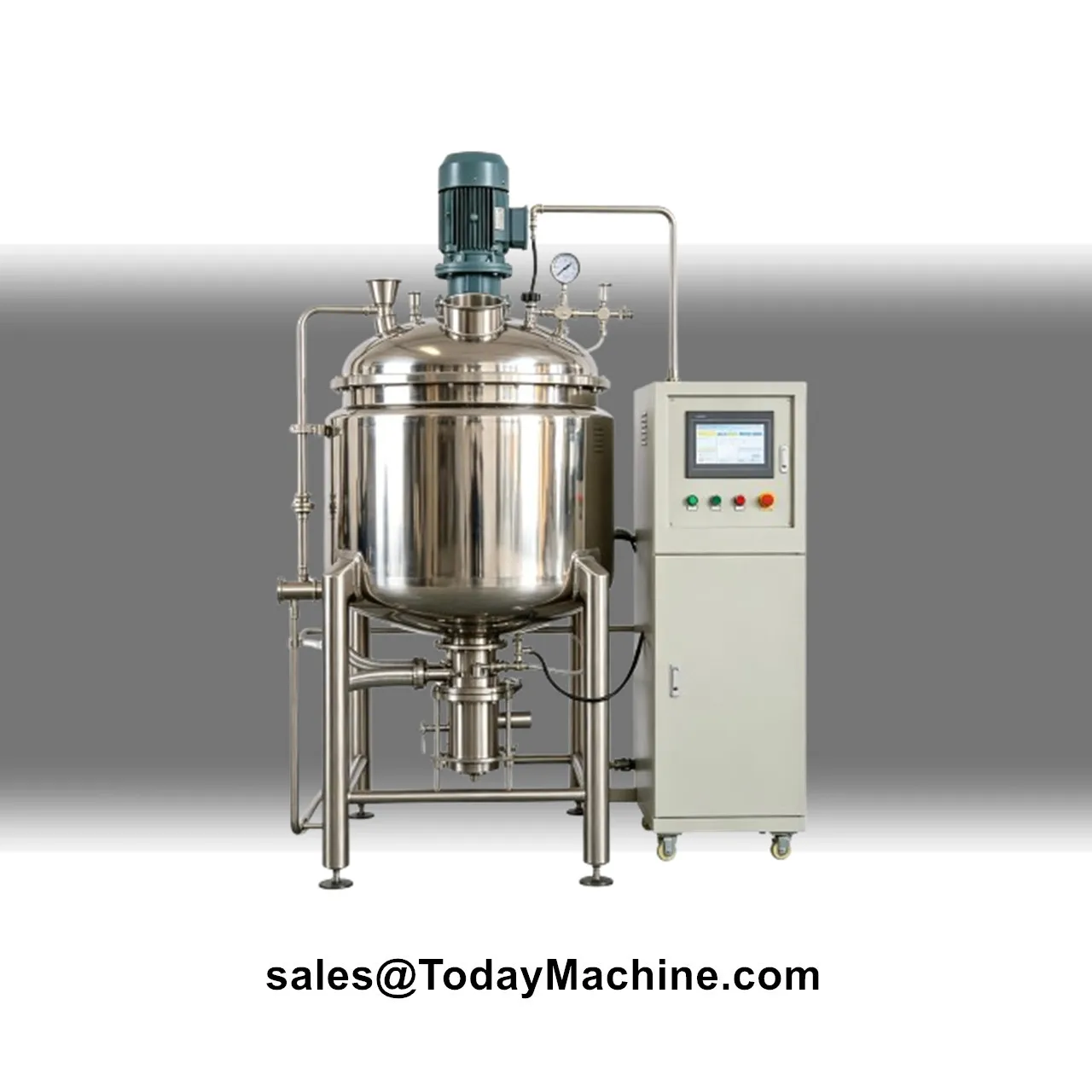 Soy Sauce Salad Coffee Mixing Tank With Homogenizer Mixing Tank With Agitator