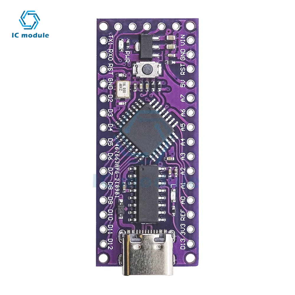 Type-C LGT8F328P LQFP32  MiniEVB SOP16 USB Driver Development Board Compatible with ATMEGA328 Nano V3.0 for Arduino