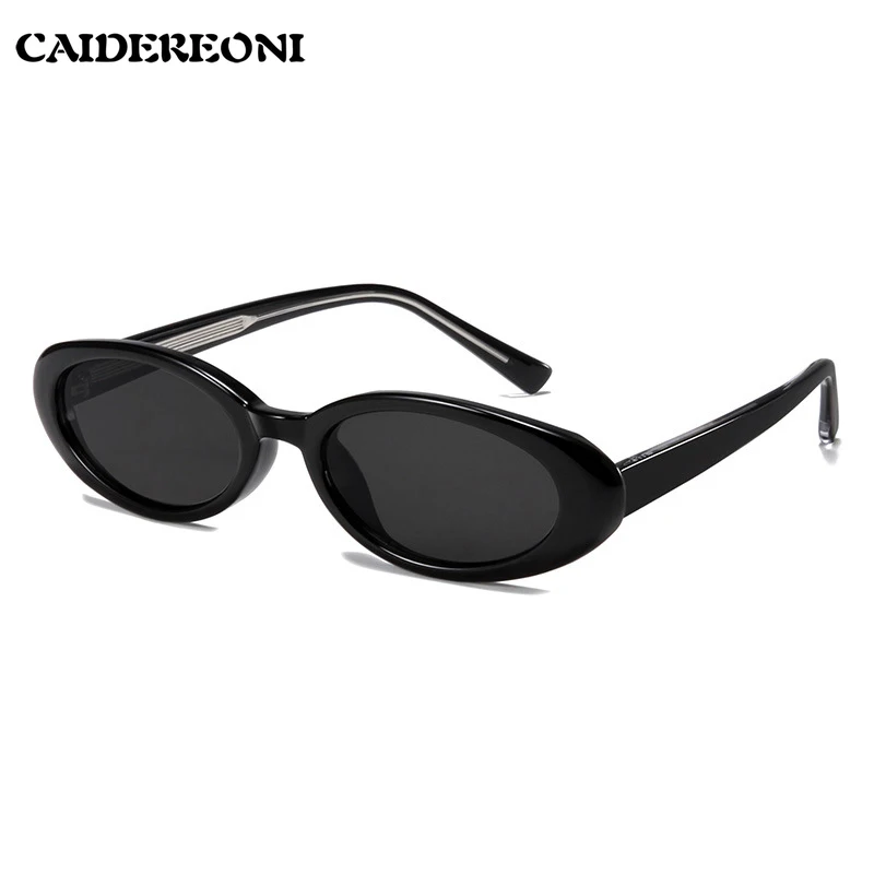 CAIDERONI Simple Classic Polarized Oval Cat's Eye Small Frame Sunglasses Women's Unisex TR90 Customizable Prescriptions GF1021