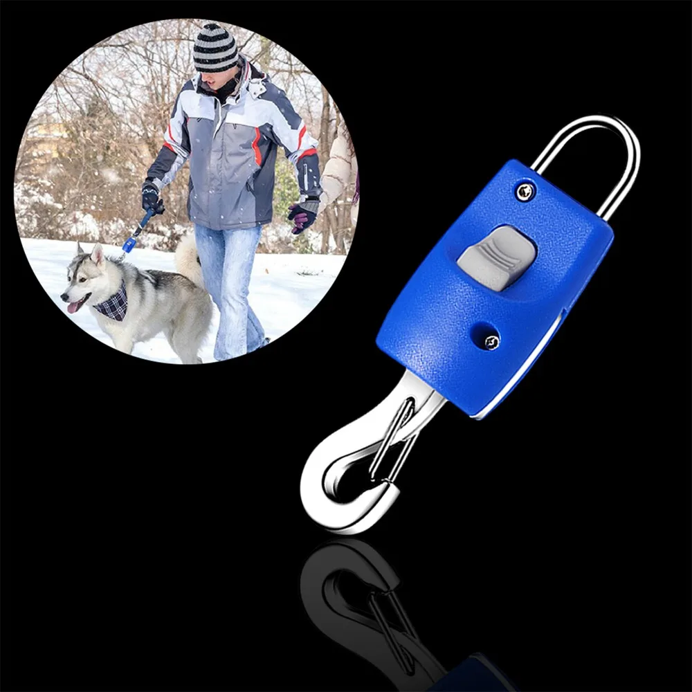 Auto Lock Dog Snap Buckle Bright Blue Sturdy Clasp Pet Quick Connect Buckle Quick Release One Click Attach Pet Walking Buckle