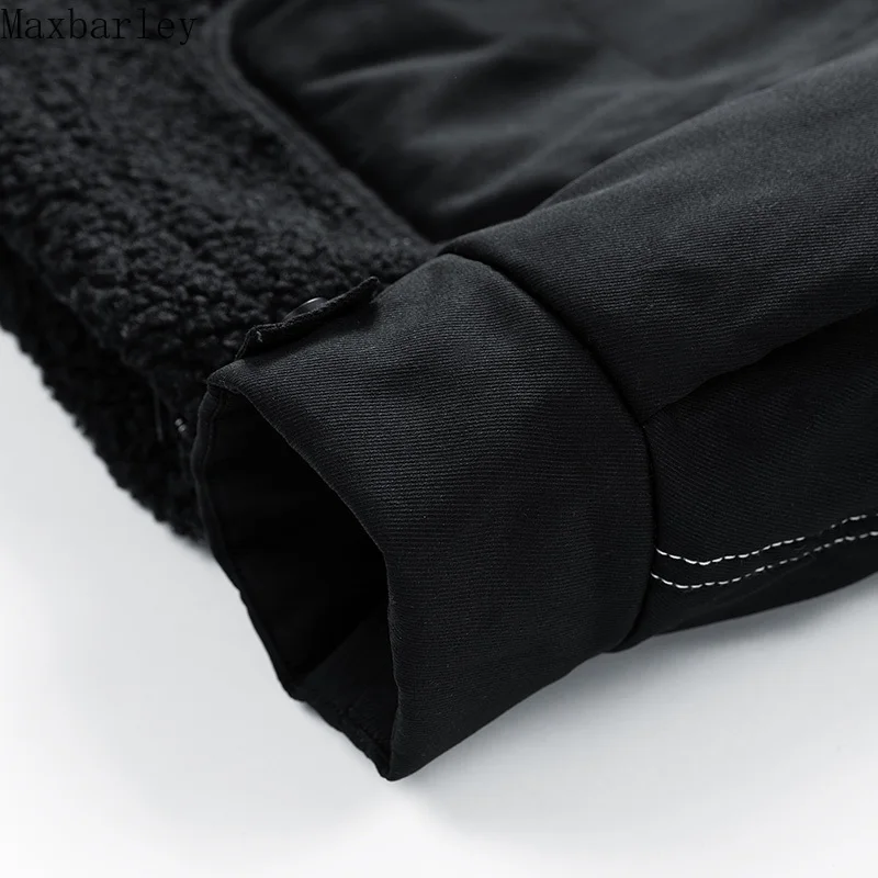 Winter Extreme Cold Fleece Jacket Men's Japanese Style Thickened Warm Parkas Male Street Clothing Windproof Hooded Padded Coat