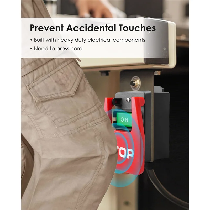 ABFU-مفتاح مجداف الجهد المزدوج (120 فولت/220 فولت/380 فولت) مع صندوق تبديل عميق، لحفر منشار الطاولة، سريع لإيقاف التشغيل للأدوات الكهربائية #2