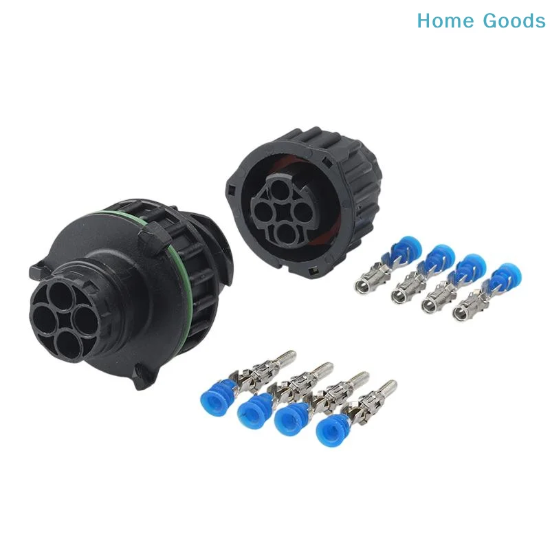 preferred1 Set 4 Pin 1-967325-1 Tyco Waterproof Plug Sealed Round HOWO Odometer Speed Sensor Wiring Auto Female/Male Connector