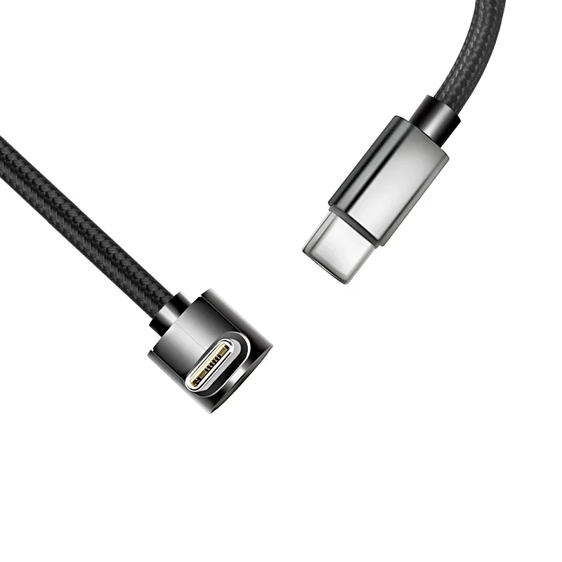 60W Nylon Braided Type C Data Cable Line 90 Degree Elbow USB C To USB C PD Cable for iPhone 17 Pro Samsung Fast Charging Cords - view 5