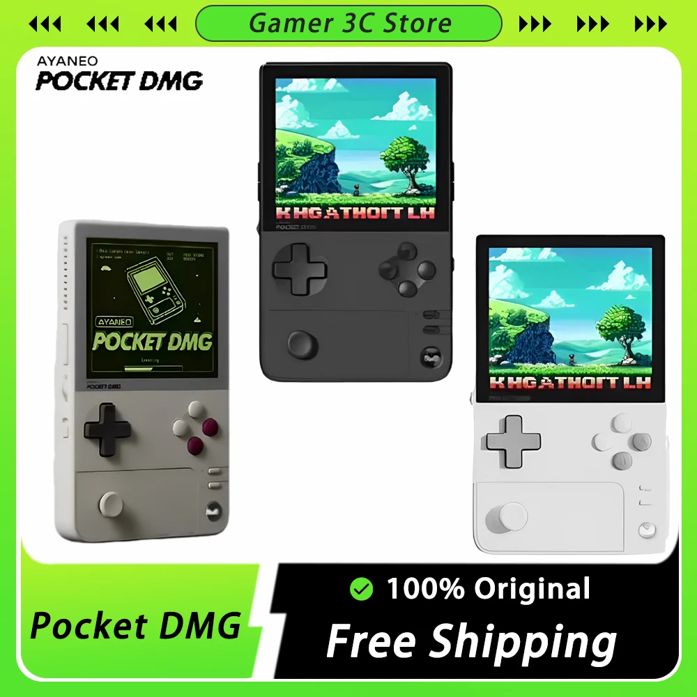 AYANEO Pocket DMG Game Console  OLED Resolution 1240*1080 3.92Inch Screen 6000mAh Gyroscope Custom Handheld Game Consoles Gifts