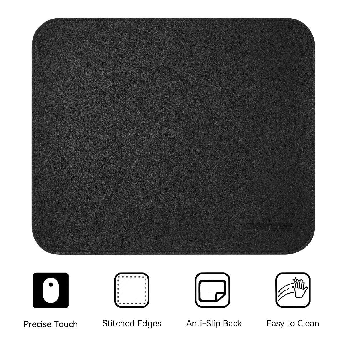 Mouse Pad PC Laptop Mouse Pad Universal Desktop And Laptop Computer Simple And Pure Black Office Rubber Small Anti Slip Pad