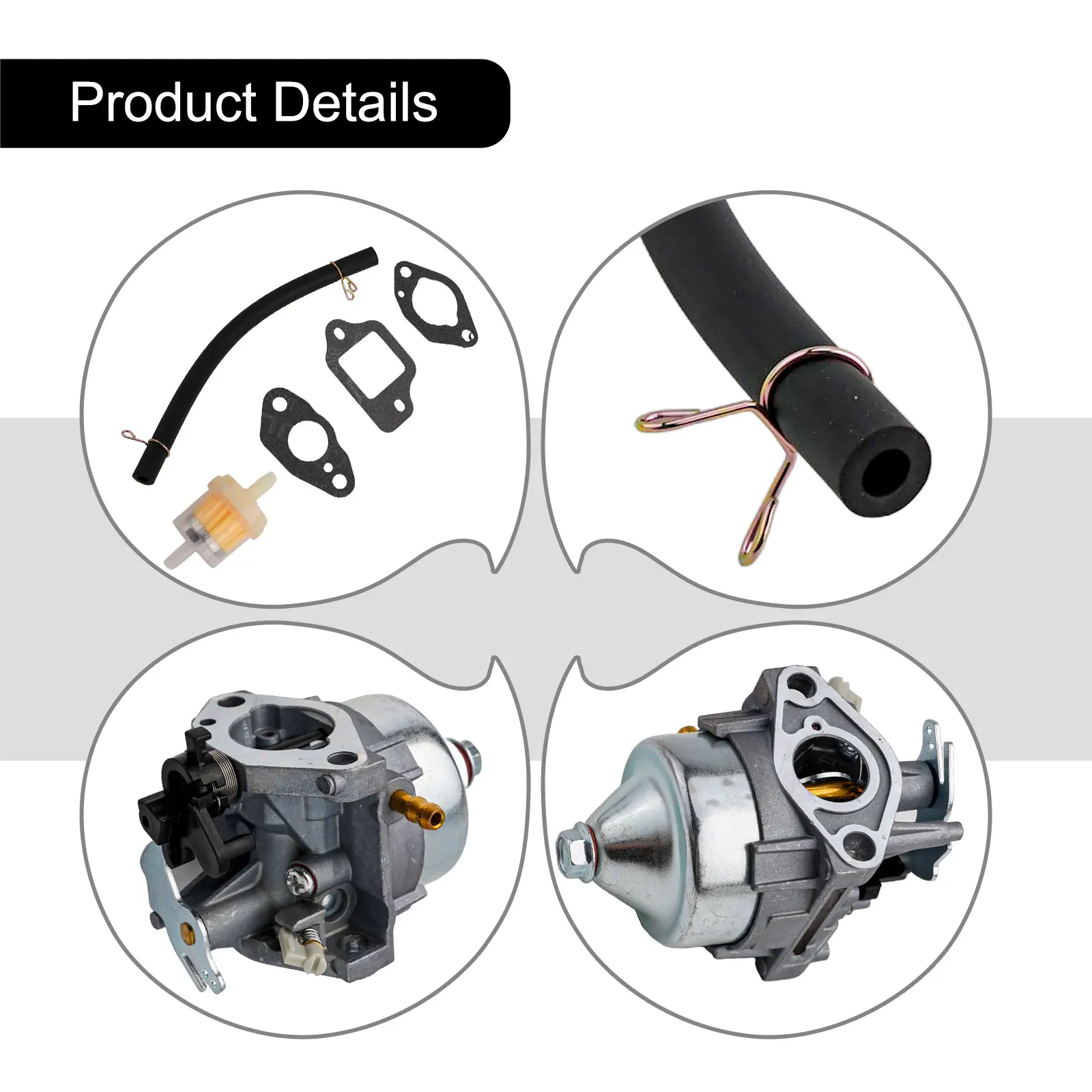 

По каждой упаковке включает 1 комплект карбюратора. Точно, как показано на рисунках. Фильтр, подходящий без аксессуаров для электроинструментов. Новый.
