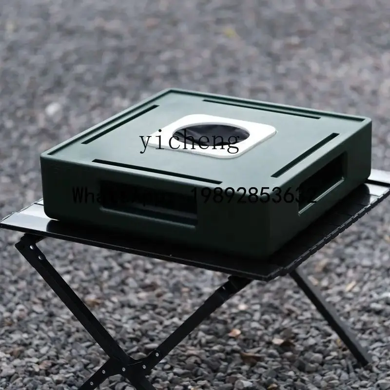 Square Cyclone Portable Camping Mahjong Table Portable Travel Mini Mahjong Machine