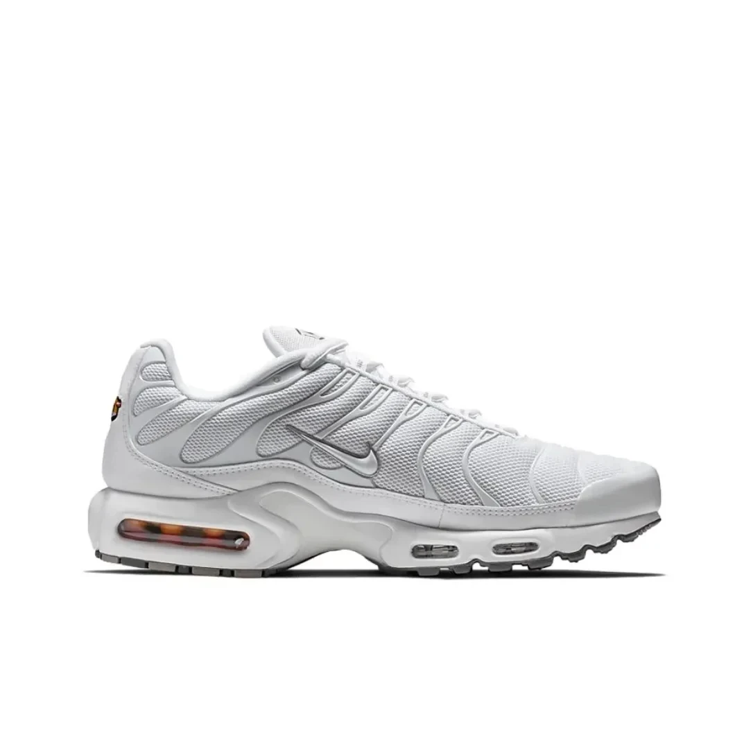 Nike Air Max Plus TN Comfortable versatile casual running shoes fashion men's and women's sneakers gray and red colorways