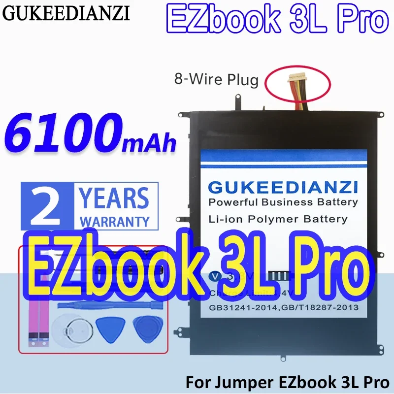 

GUKEEDIANZI Battery 6100mAh For Jumper EZbook 3L Pro/3 Plus MB11 3LPro (MB12) HW-3487265 TH140A Batteries