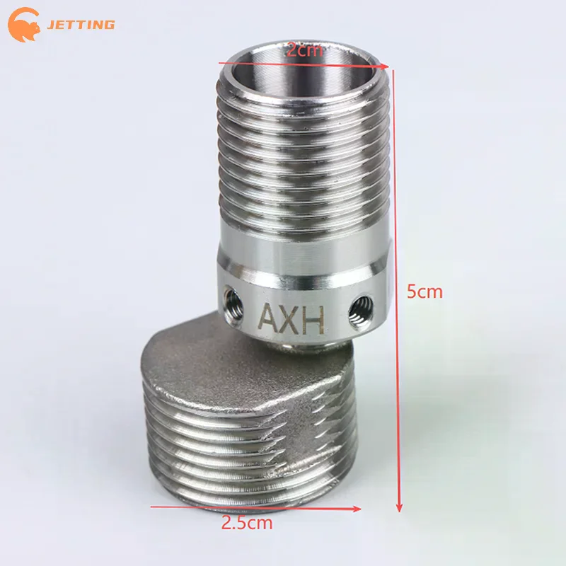 304 Stainless Steel Angled Curved Foot 360° Rotatable Angle Adjustment Eccentric Screw Corner Wall Mounted Shower Faucet Adapter