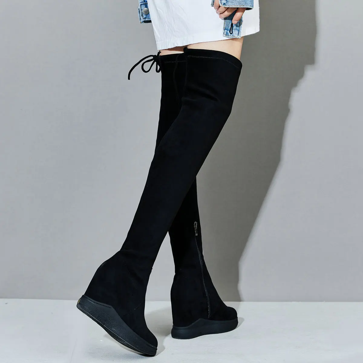 Plateau-Pumps, US-Größe 11, Schuhe für Damen, Übergröße 45, Keilabsatz, Overknee-Stiefel, Größe 46, klobige Turnschuhe, große Größe 44, Schuhe – Detail 9