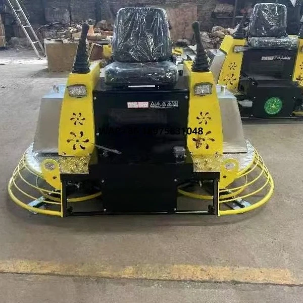 Hydraulic double disc manned plaster concrete pavement finishing machine concrete surface finishing machine flattening