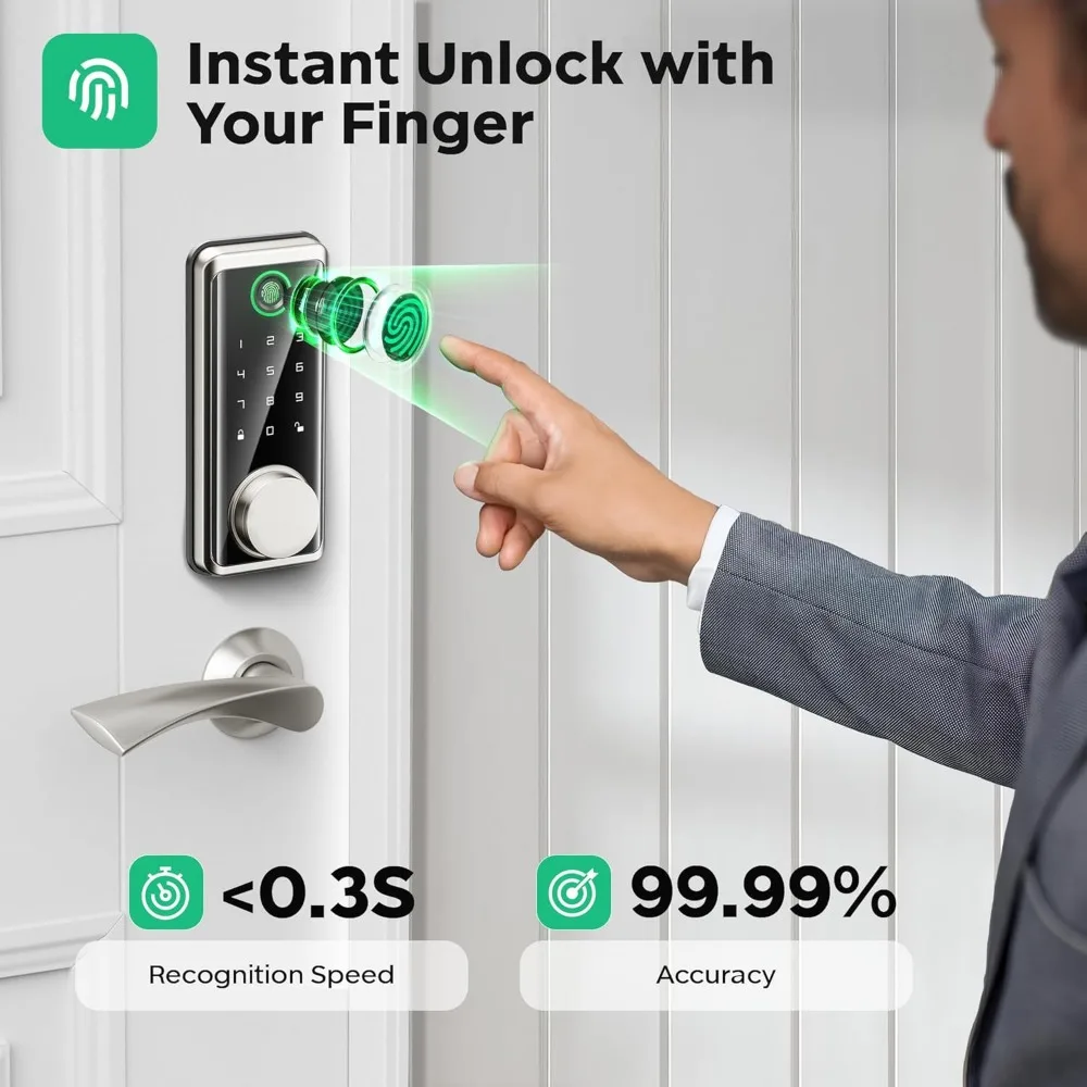 Commercial Entrance Front Door Mortise Lock & Keyless Smart Door Lock with Remote Control