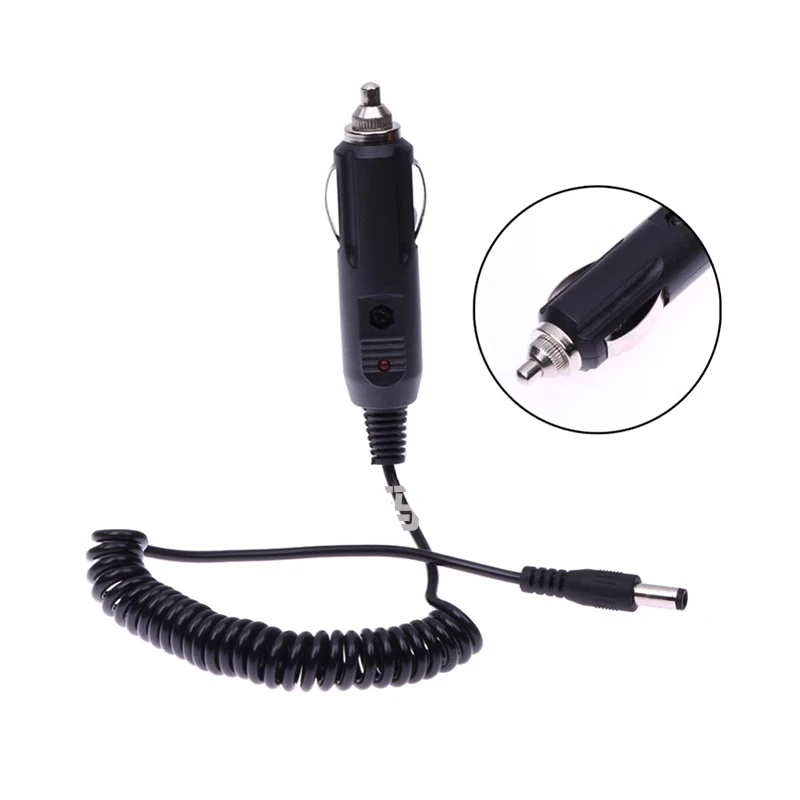 

New 12V DC Power Car Charger for Walkie Talkie UV-5R UV9R UV-82 UV-9R Plus UV5RE Baofeng Accessories Radio Charge Base Cord HAM