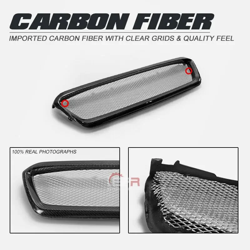 (Local in USA) For SUBARU 14-17 Impreza WRX VAB VAF STI Carbon CS Tape front Bumper grill Mesh Grilles cover Bodykits