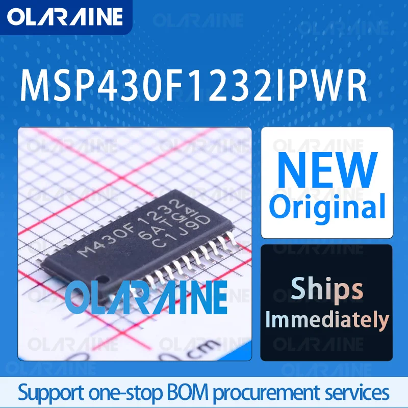 1/5/10Pcs MSP430F1232IPWR TSSOP-28 original ic chip 16-bit microcontroller  RoHS Core MSP430 22 I/O Voltage -3.6 V