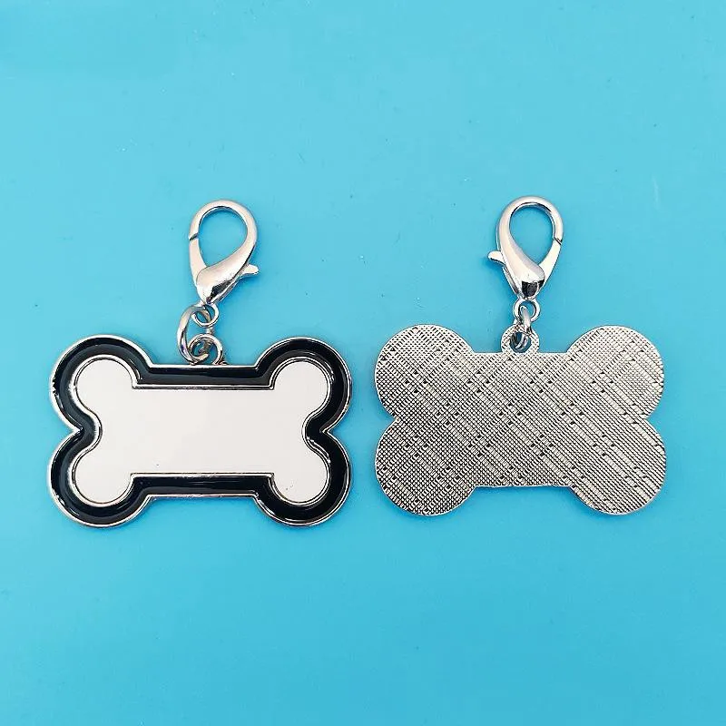 Breloques en forme de patte de Sophia personnalisées pour animaux de compagnie, collier, pendentif, chat, chiot, étiquettes, sublimation, photo, accessoires