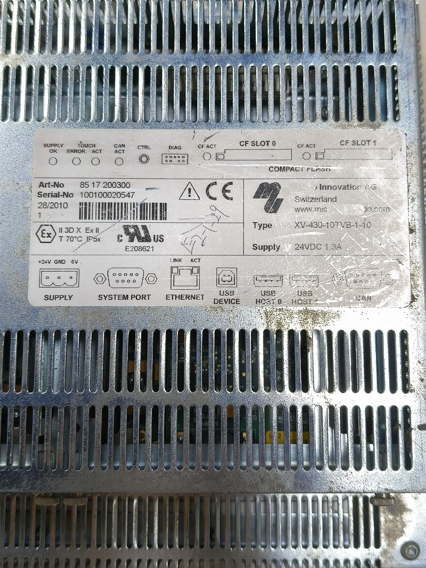 XV-430-10TVB-1-10 HMI Screen for Micro Innovation AG