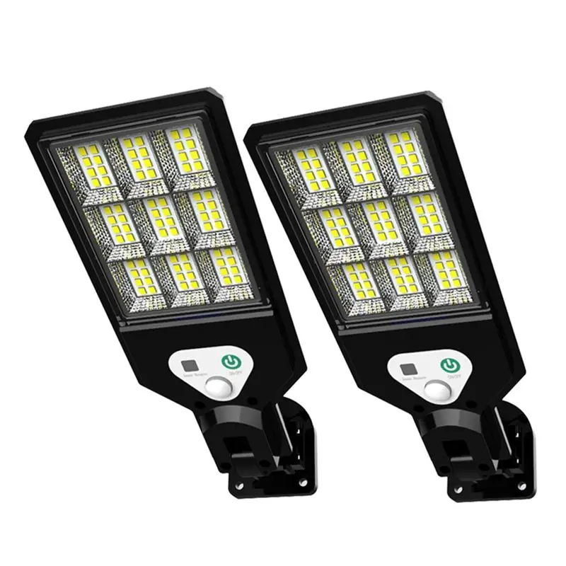 [NEWA64Z!】 2 PCS Outdoor LED Solar Wall Light Solar Lights Motion Sensor As Shown Plastic+Electronic Components For Outside Gard